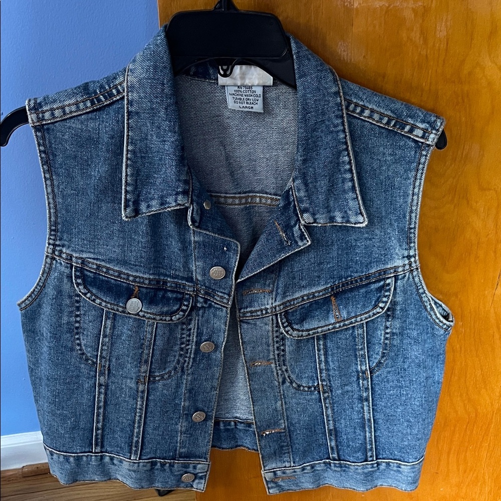 Denim Sleeveless Vest